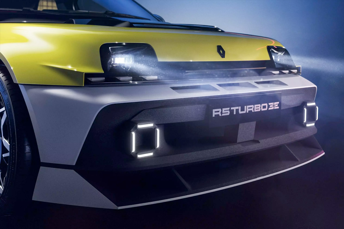 een moderne uitvoering van de Renault 5 Turbo