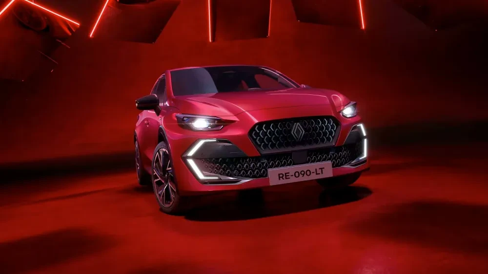 in de carrosserie verzonken koplampen 